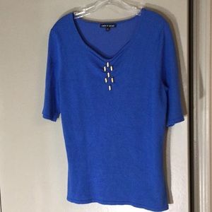 Cable and Gauge designer Lady’s top; Medium.